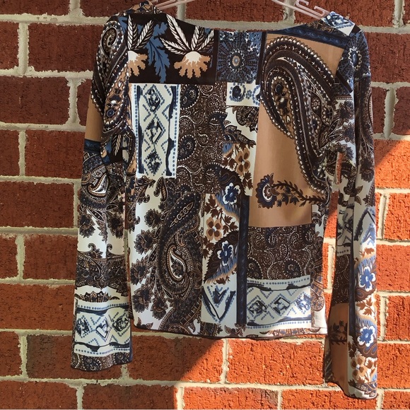 087- Forever 21 scoop neck, long sleeve top, size S - Picture 6 of 10